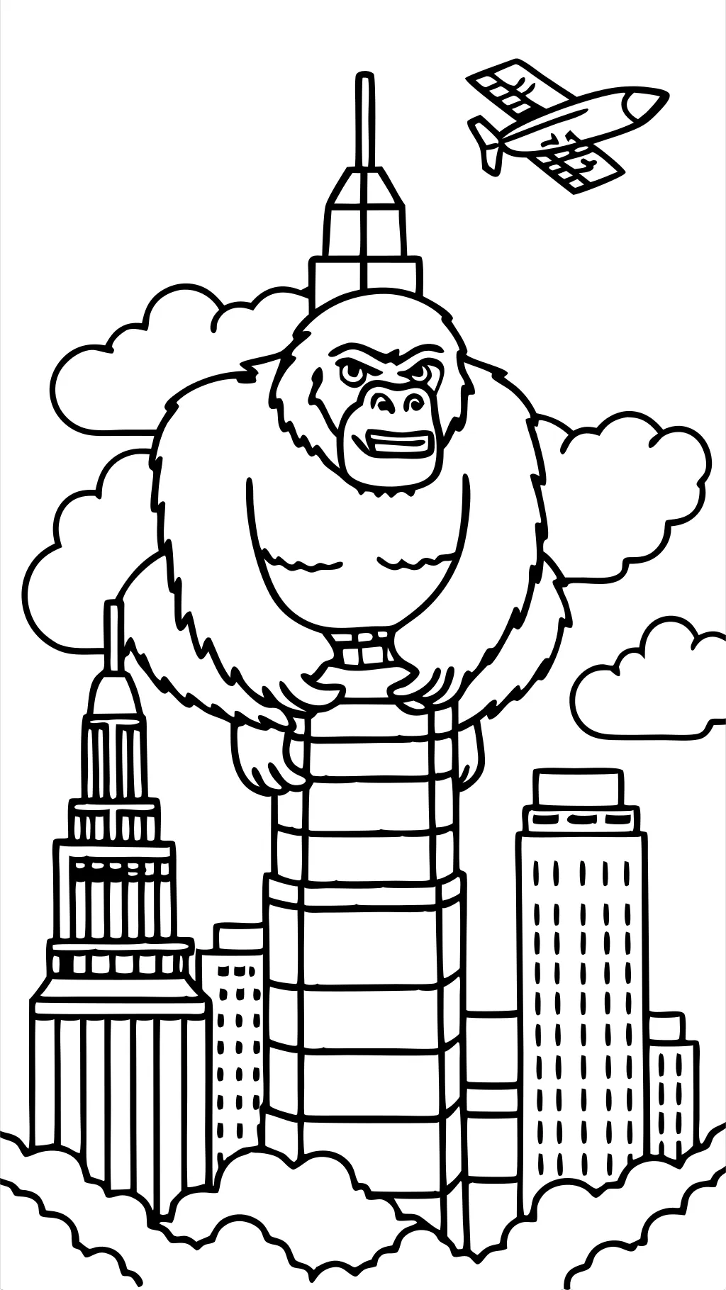 king kong printable coloring pages